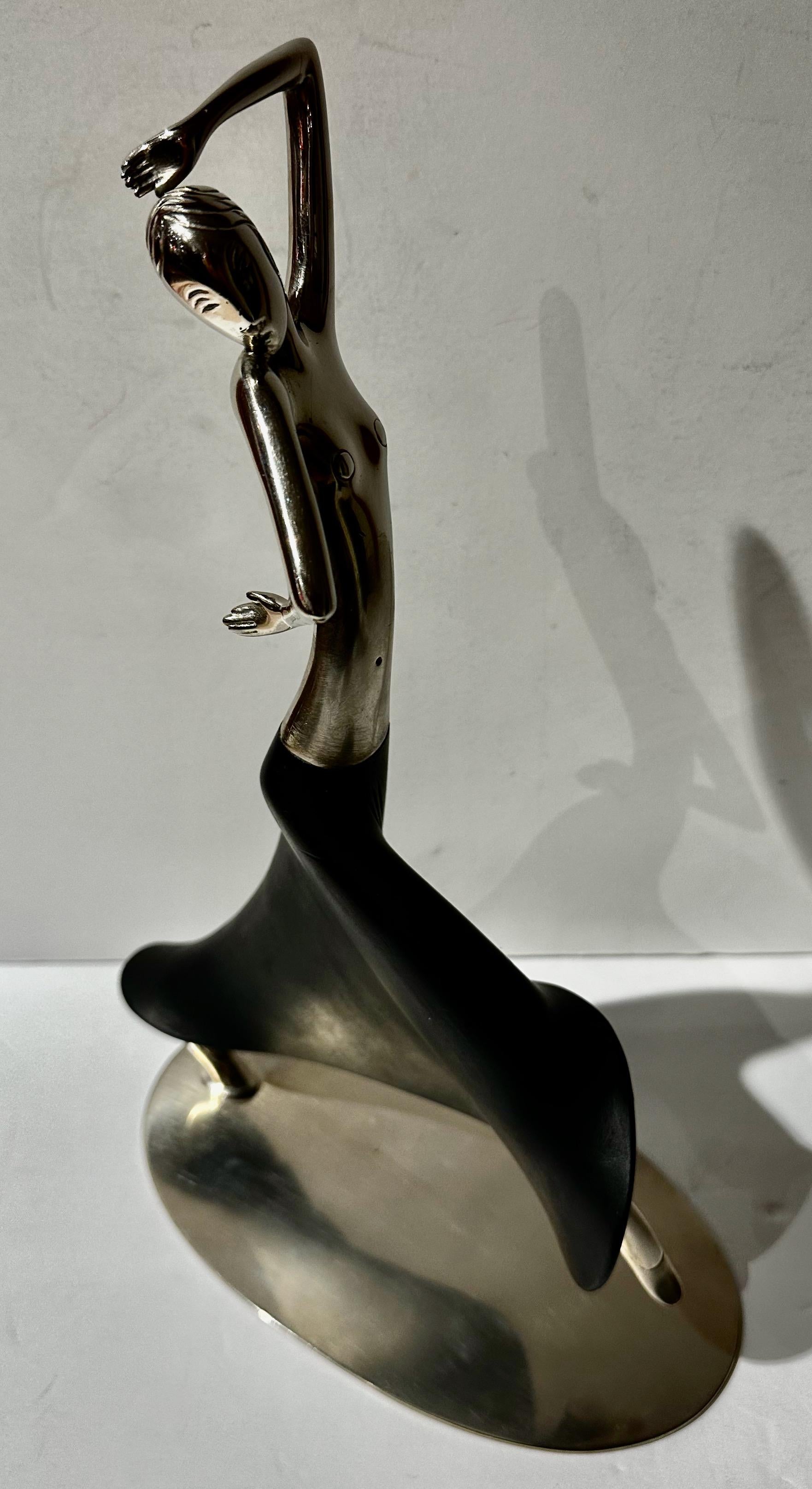 Austrian Hagenauer Modernist Sculpture Josephine Baker Made in Vienna Rare For Sale