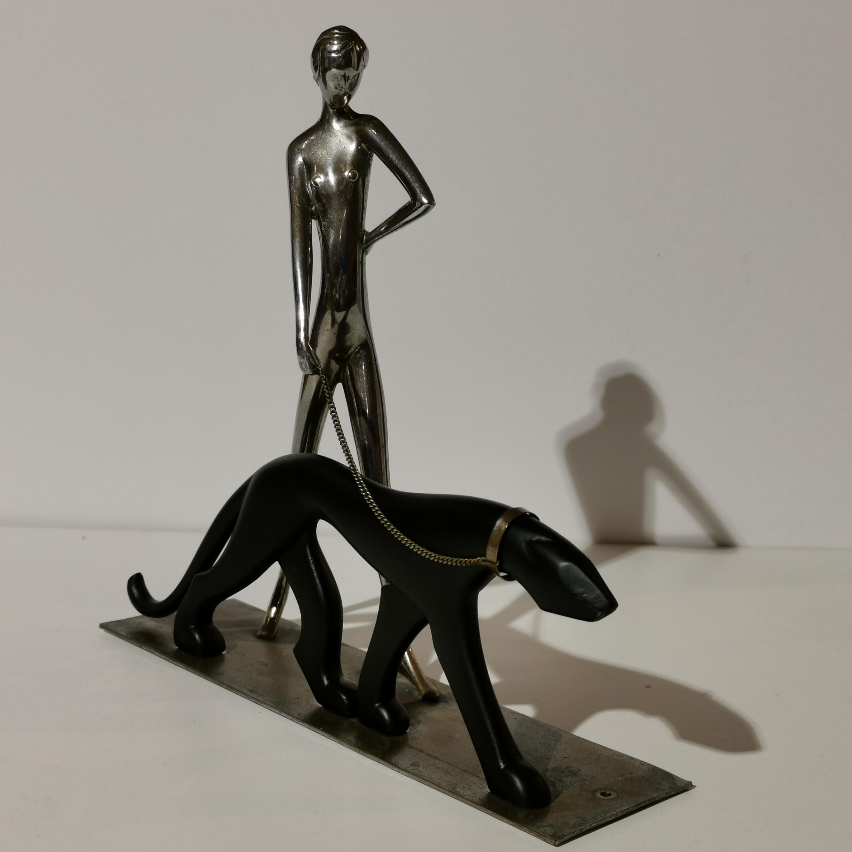 Sculpture de Hagenauer « Femme marchant en panthère », Vienne en vente 3