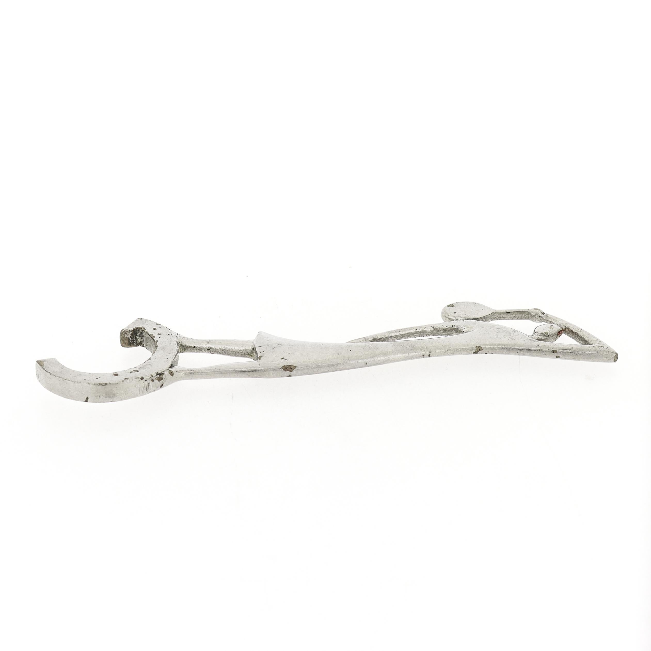 Hagenauer Style Art Deco Chrome Plated Tennis Player Wine Cork / Bottle Stopper For Sale 1