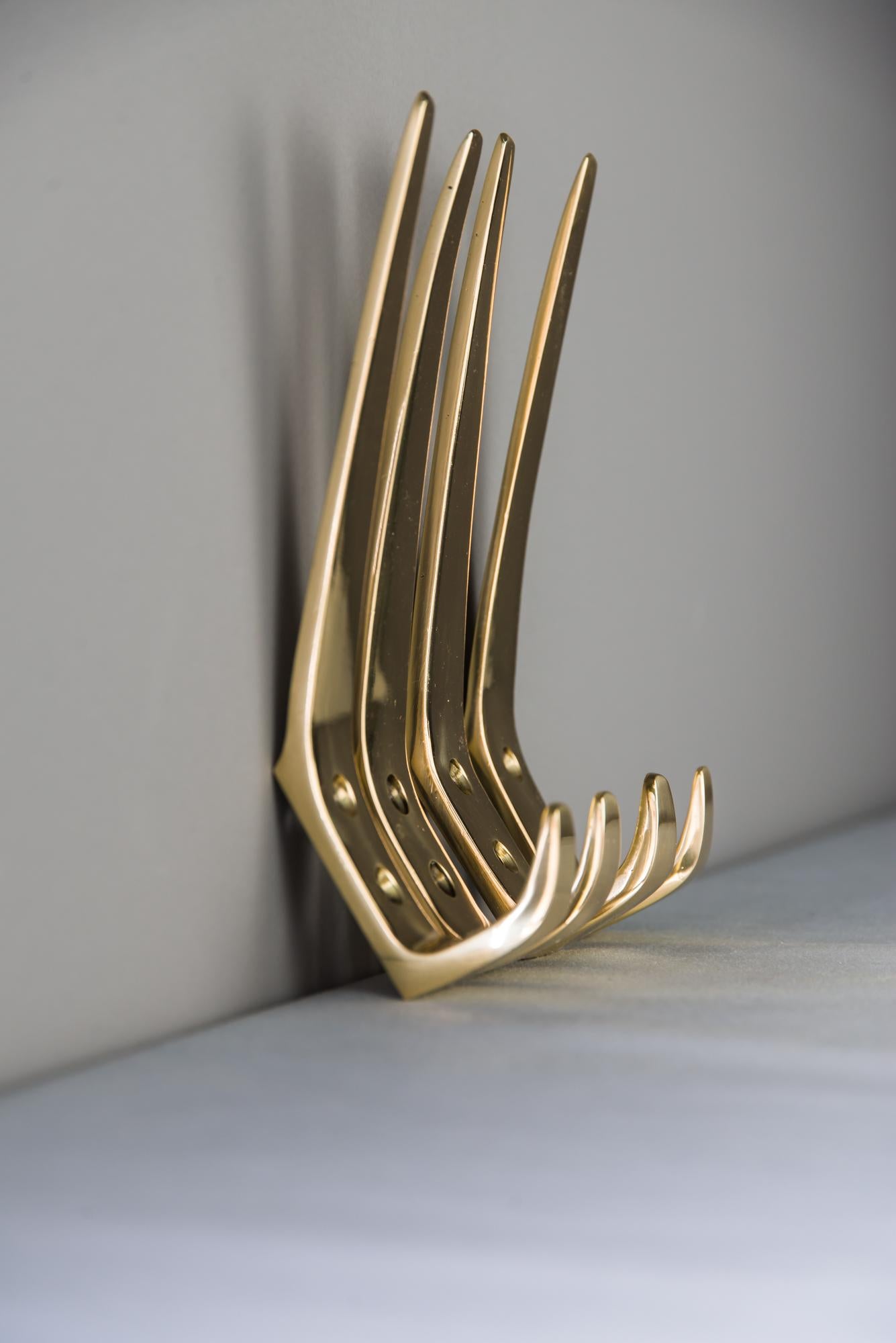 Lacquered Hagenauer Wall Hooks, circa 1950s