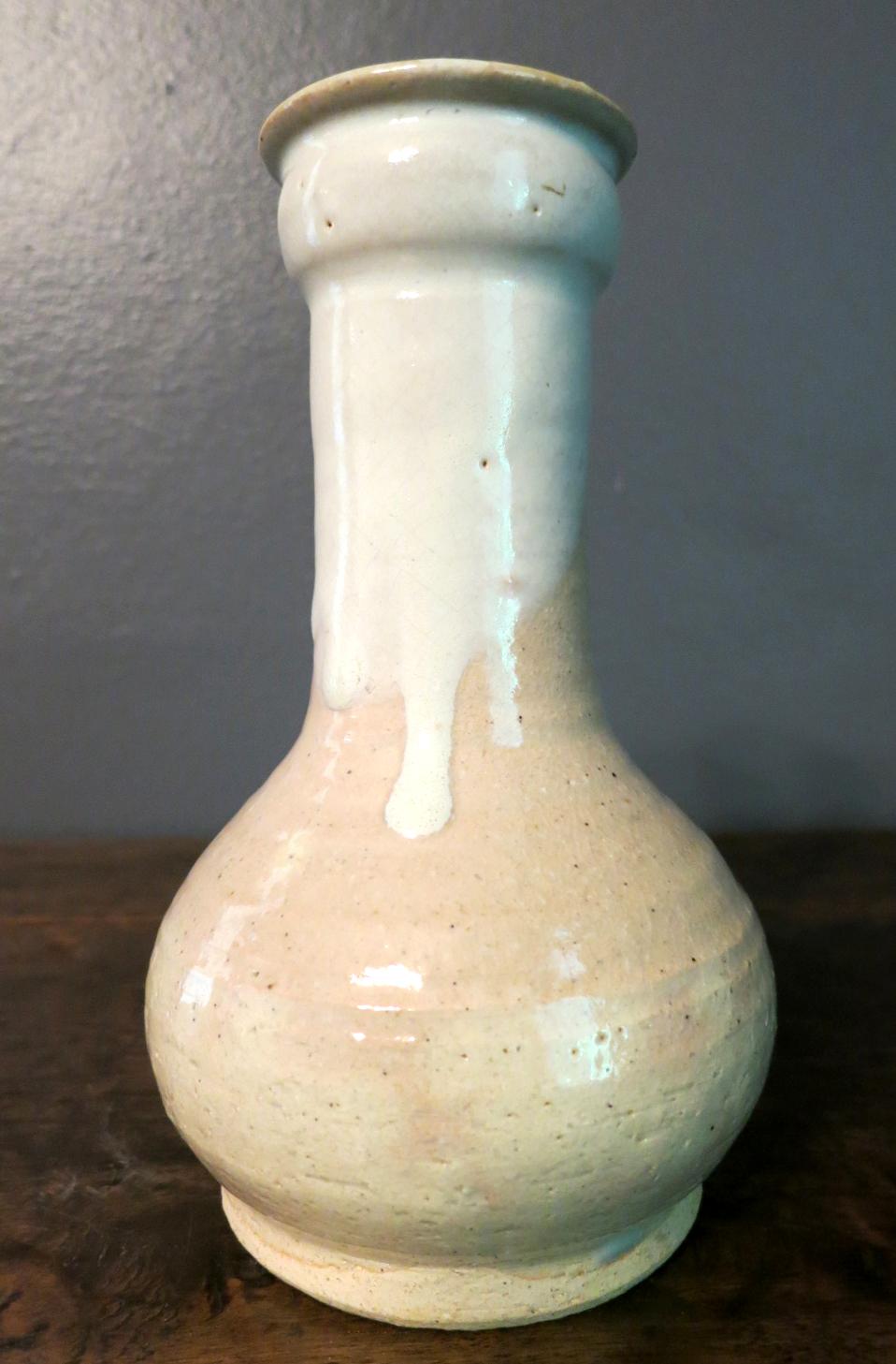 Hagi Ikebana Vase by Kyusetsu Miwa X Japanese Studio Pottery 3