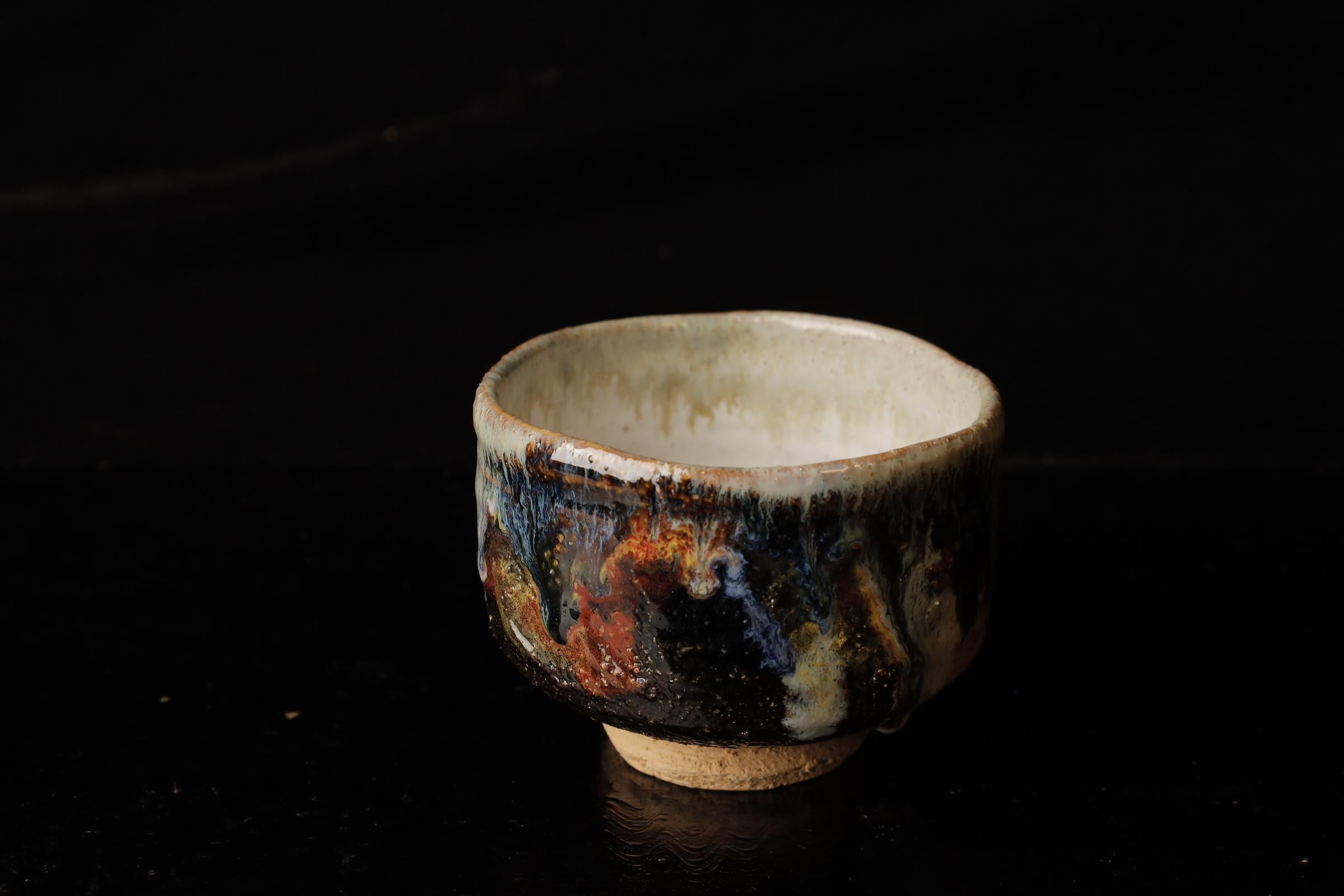 Hagi-ware Chawn (tea bowl) by famous Seigan Yamane For Sale 3