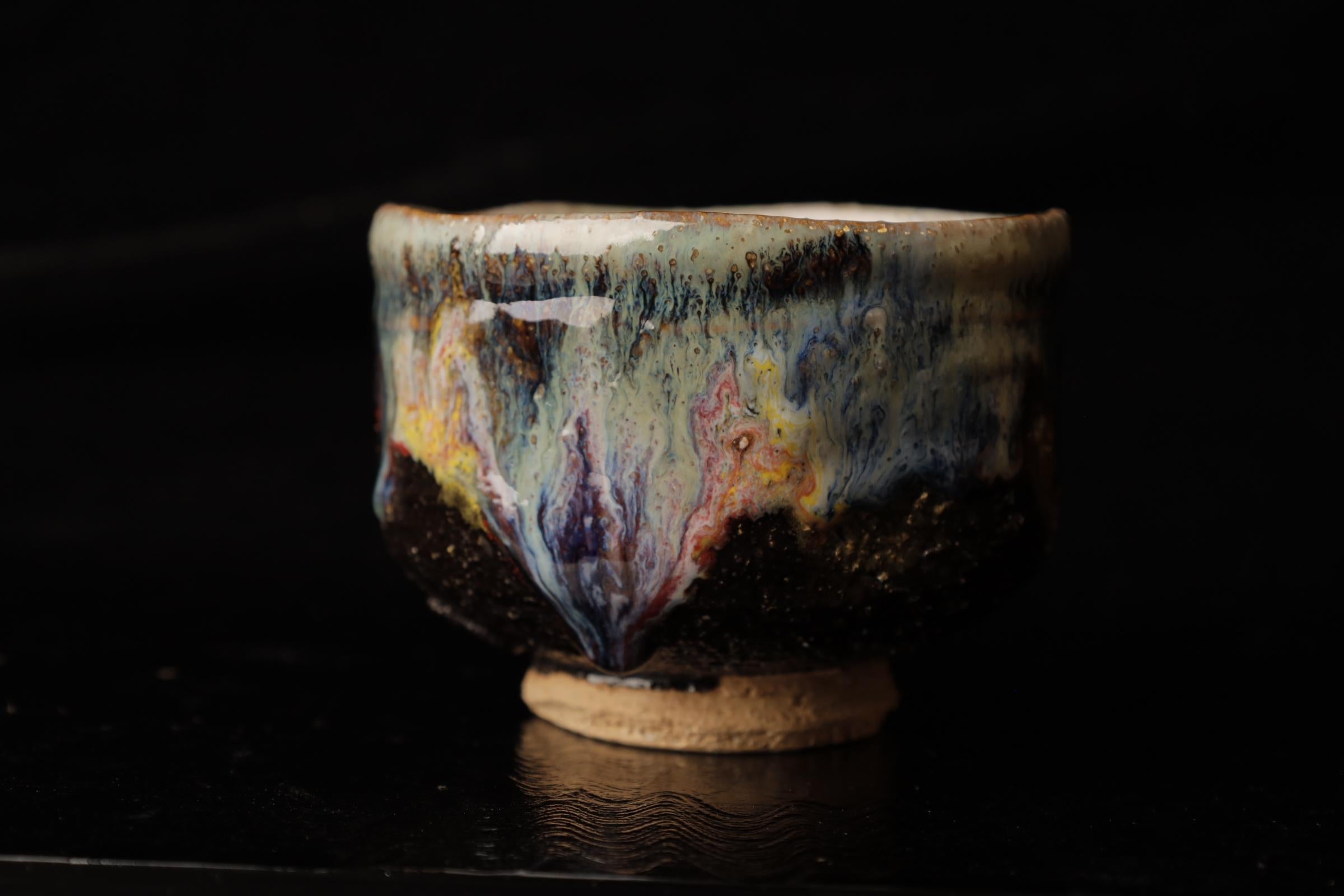 Hagi-ware Chawn (tea bowl) by famous Seigan Yamane For Sale 7