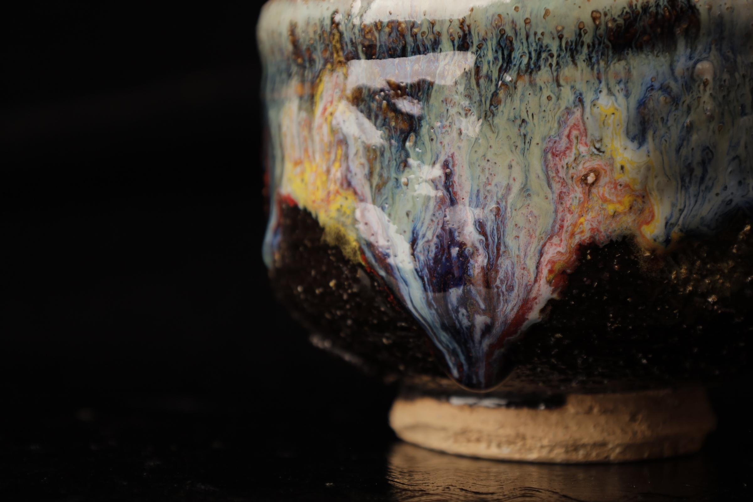 Hagi-ware Chawn (tea bowl) by famous Seigan Yamane For Sale 8