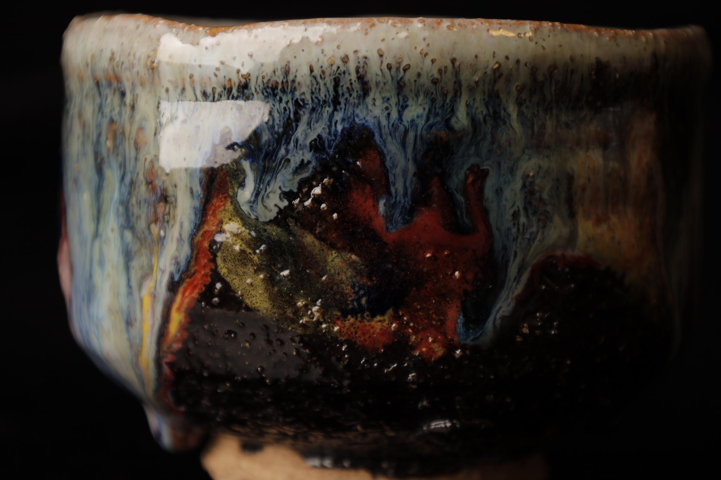 Hagi-ware Chawn (tea bowl) by famous Seigan Yamane For Sale 9