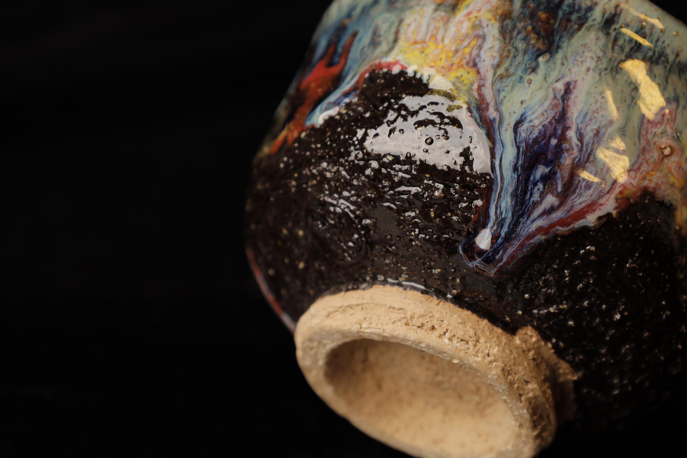 Hagi-ware Chawn (tea bowl) by famous Seigan Yamane For Sale 12