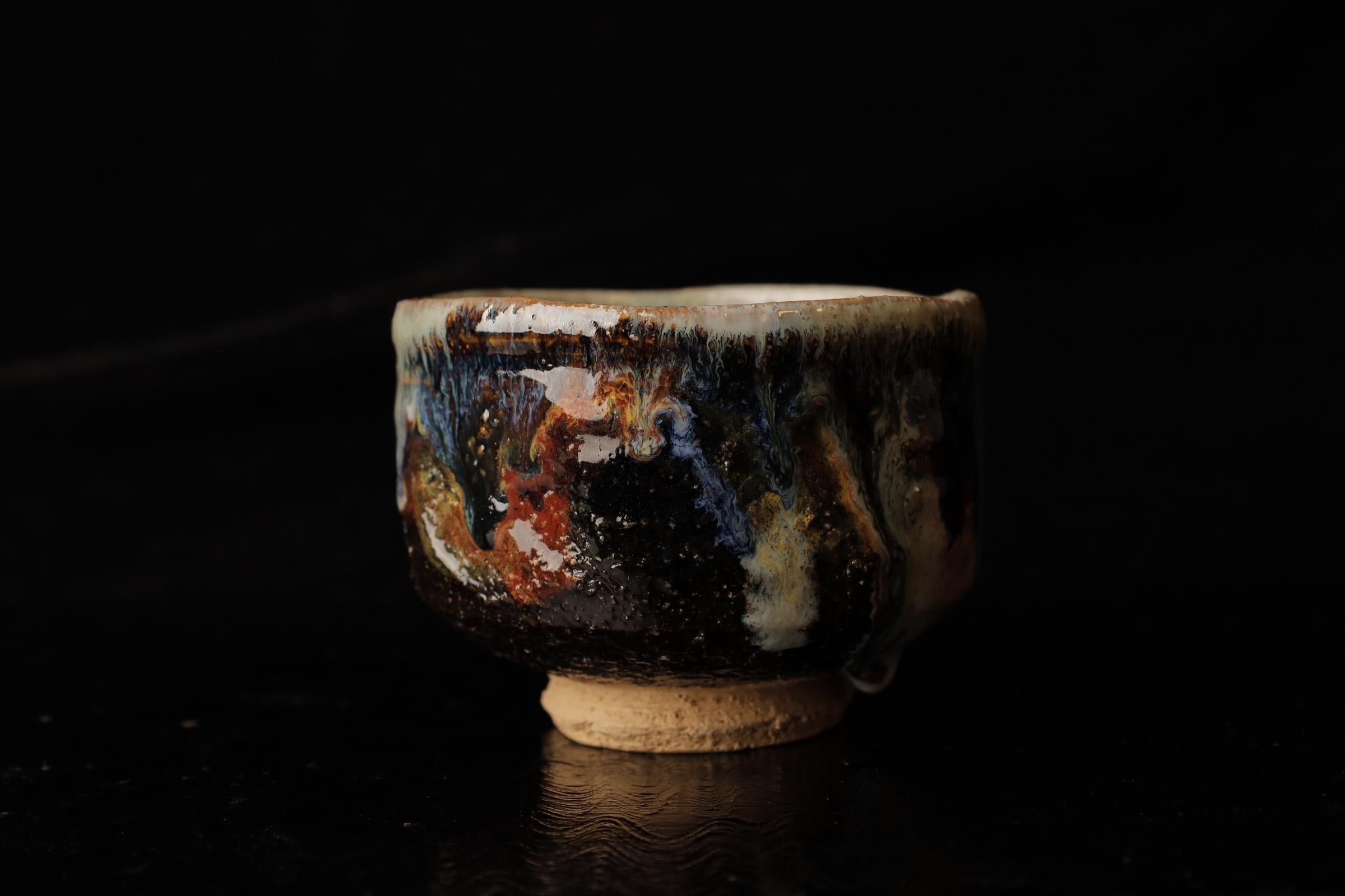 Hagi-ware Chawn (tea bowl) by famous Seigan Yamane For Sale 2