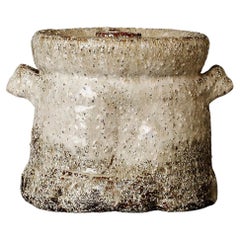 Hagi Ware Covered Mizusashi by Mashita Takashi, with Signed Tomobako