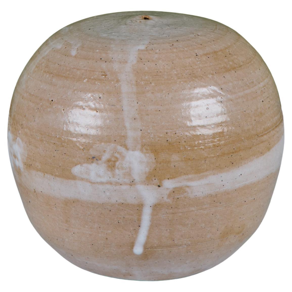 Hagi Ware Drip Glaze Weed Pot For Sale