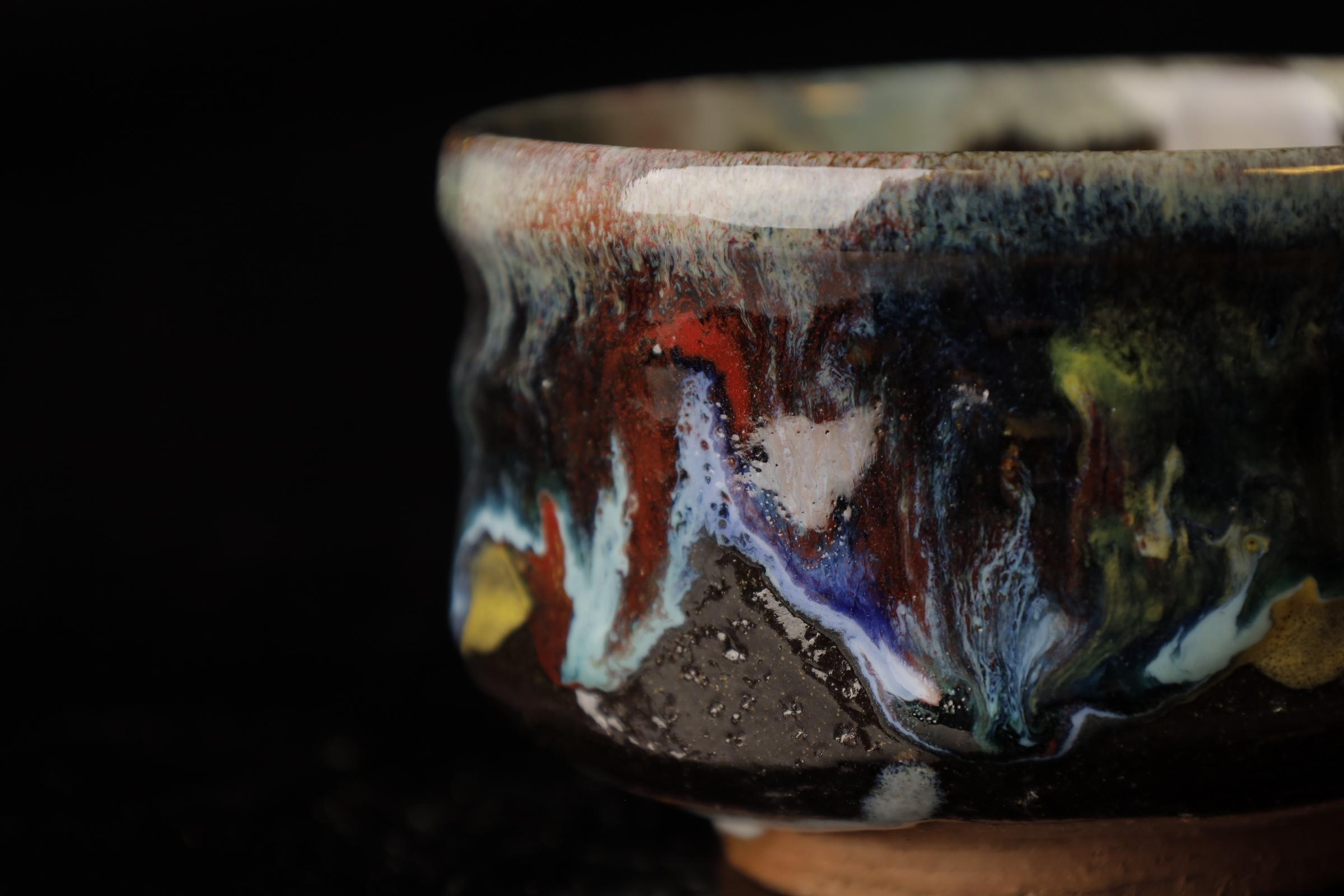 Hagi-ware Shawn (cuenco de té) del famoso Seigan Yamane en venta 9