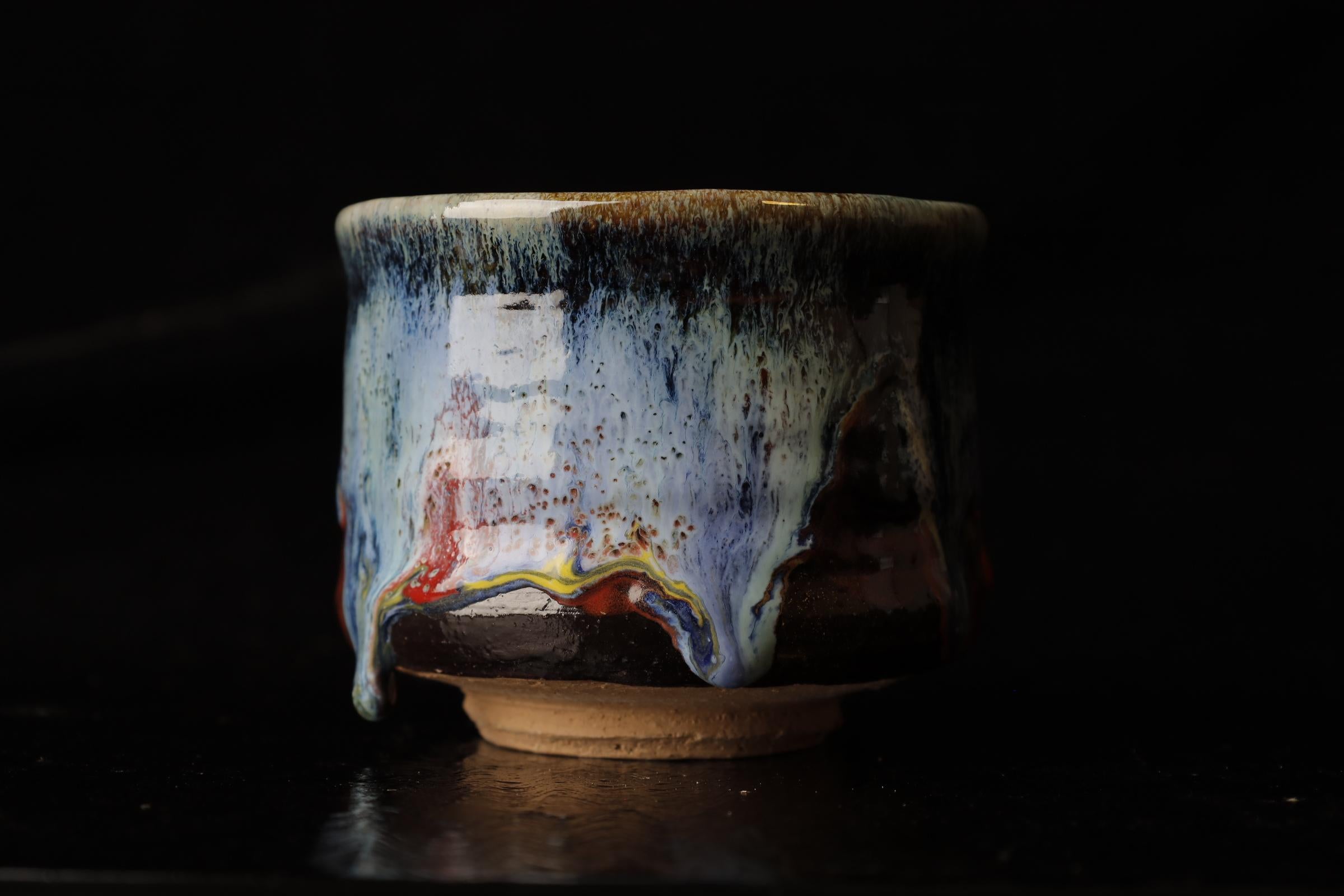 XXI secolo e contemporaneo Hagi-ware Shawn (ciotola da tè) del famoso Seigan Yamane in vendita