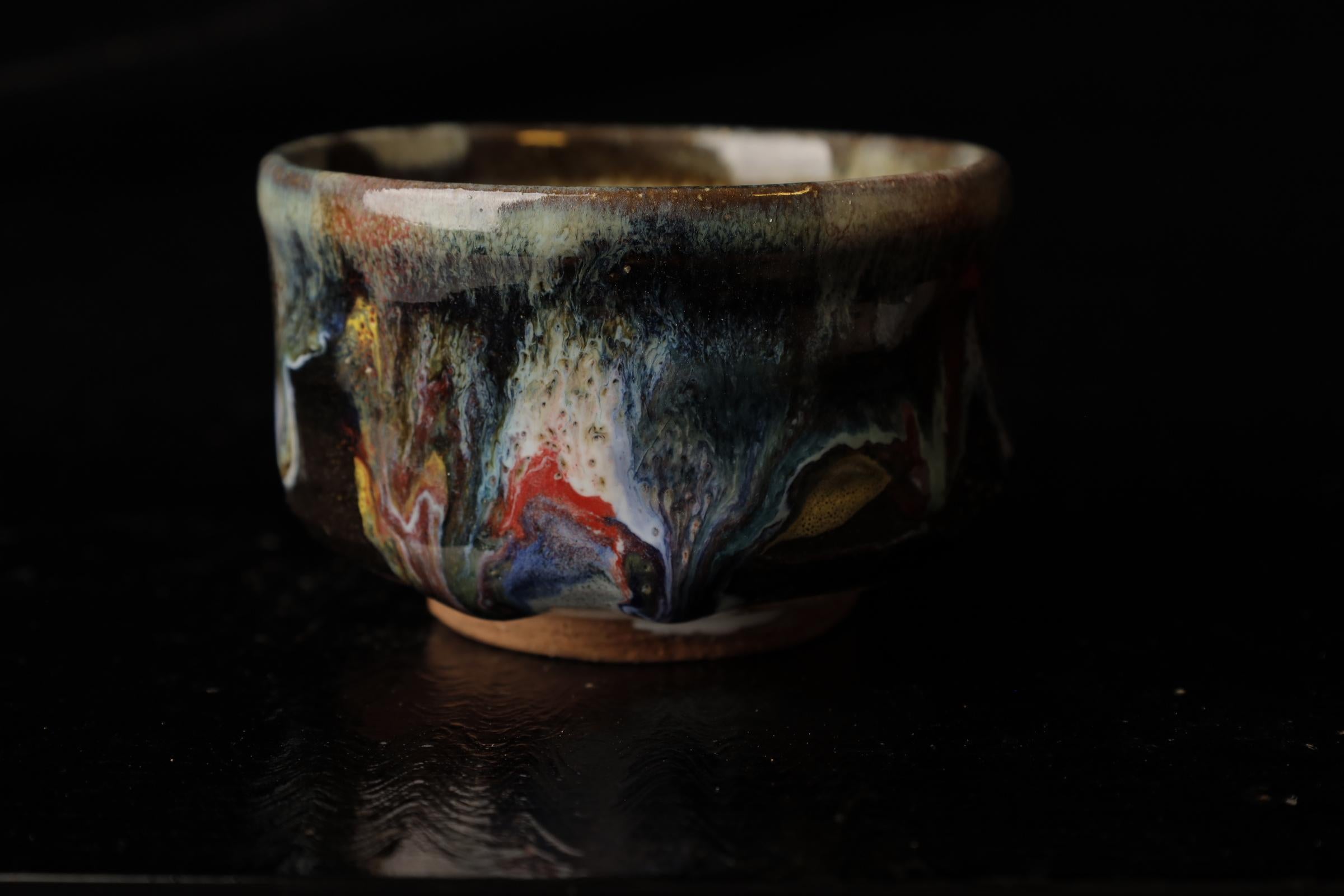 Hagi-ware Shawn (cuenco de té) del famoso Seigan Yamane en venta 2