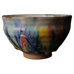 Hagi-ware Shawn (tea bowl) by famous Seigan Yamane