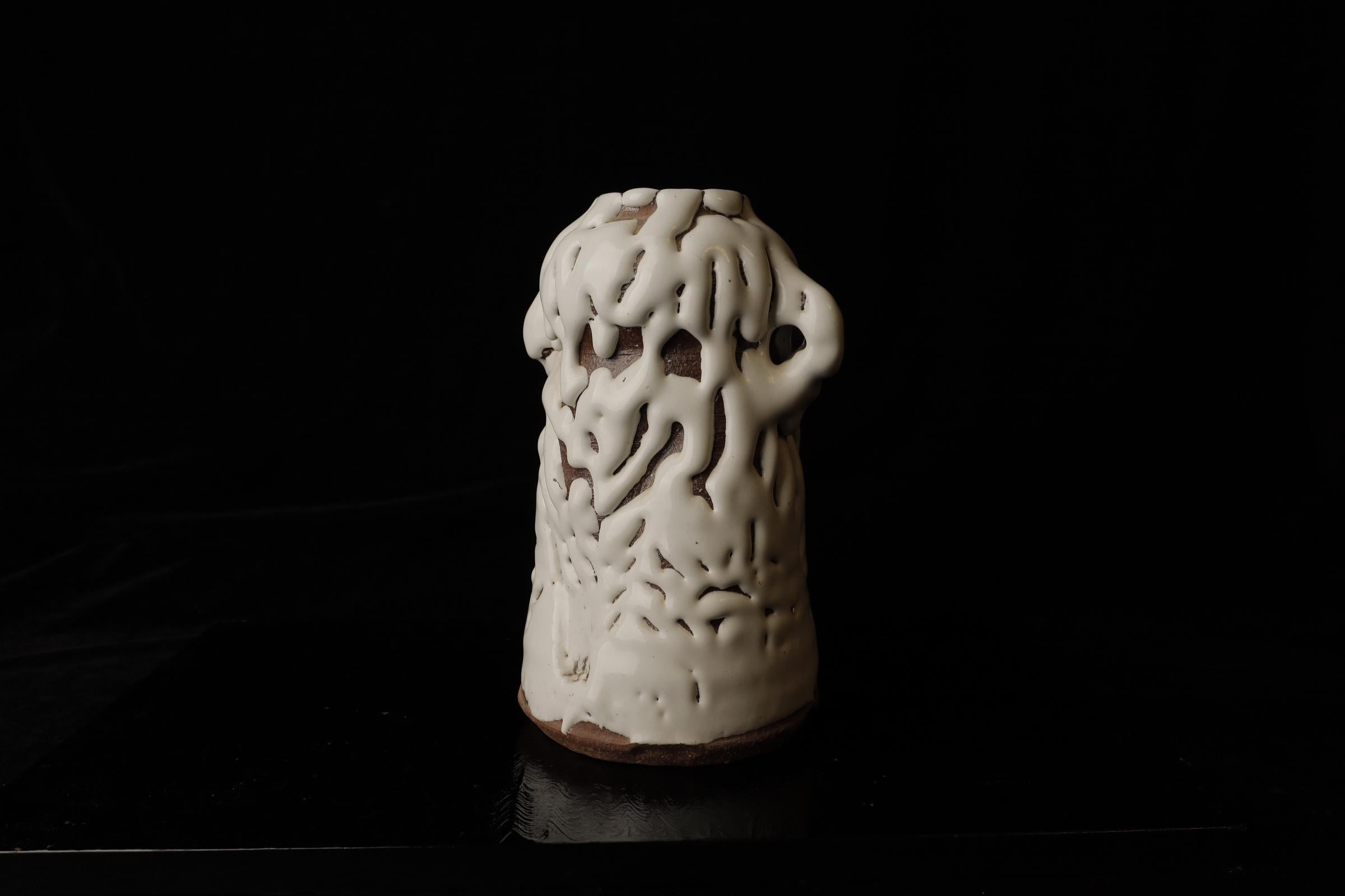 Jarrón de cerámica Hagi del famoso Seigan Yamane en venta 9