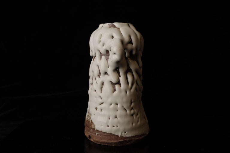 Hagi-ware vase by famous Seigan Yamane For Sale at 1stDibs