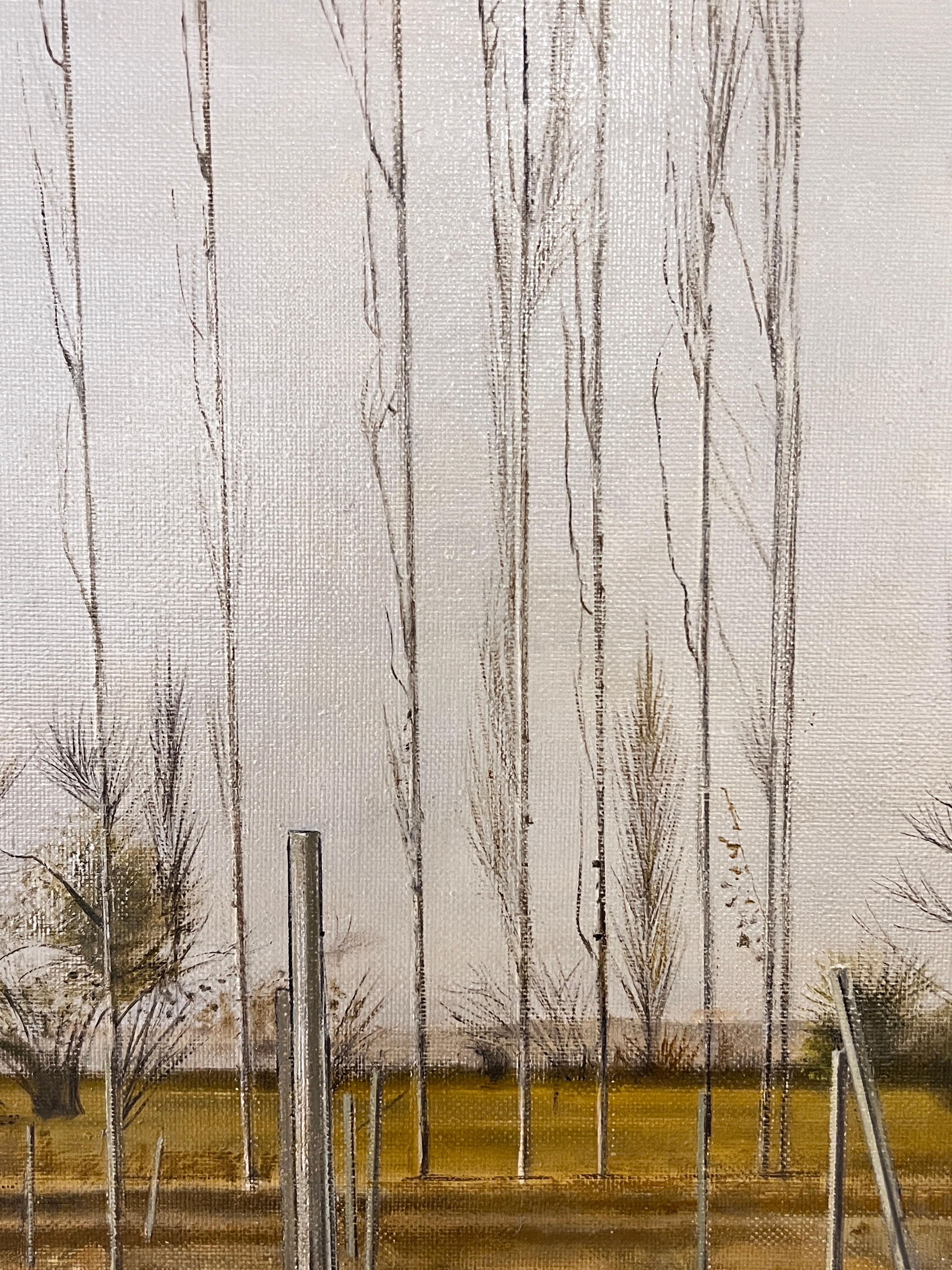 Contemporary landscape, Armenian Village painting, Hagop Hagopian. For Sale 6