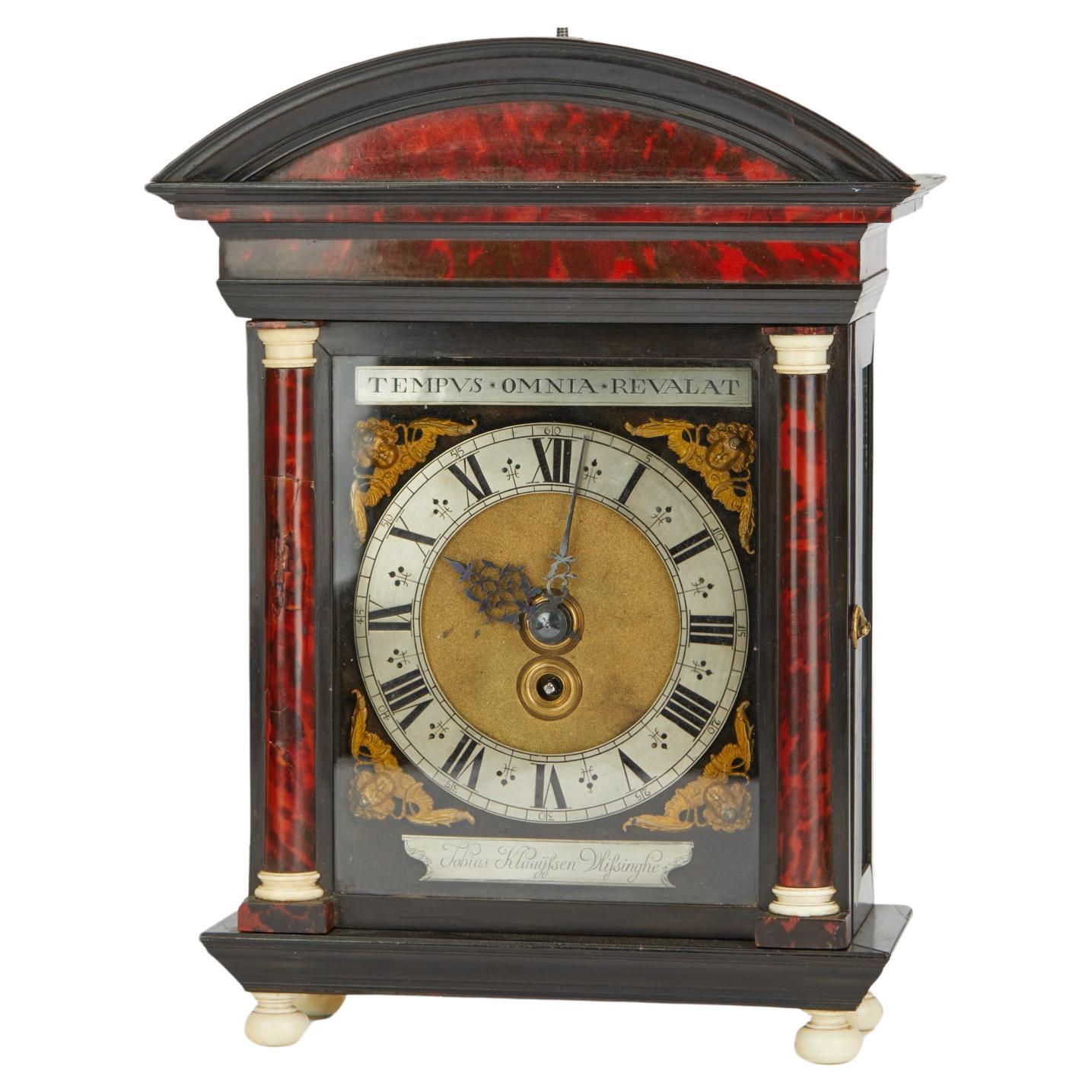 Hague clock by Tobias Klaaijssen Vlissinghe For Sale