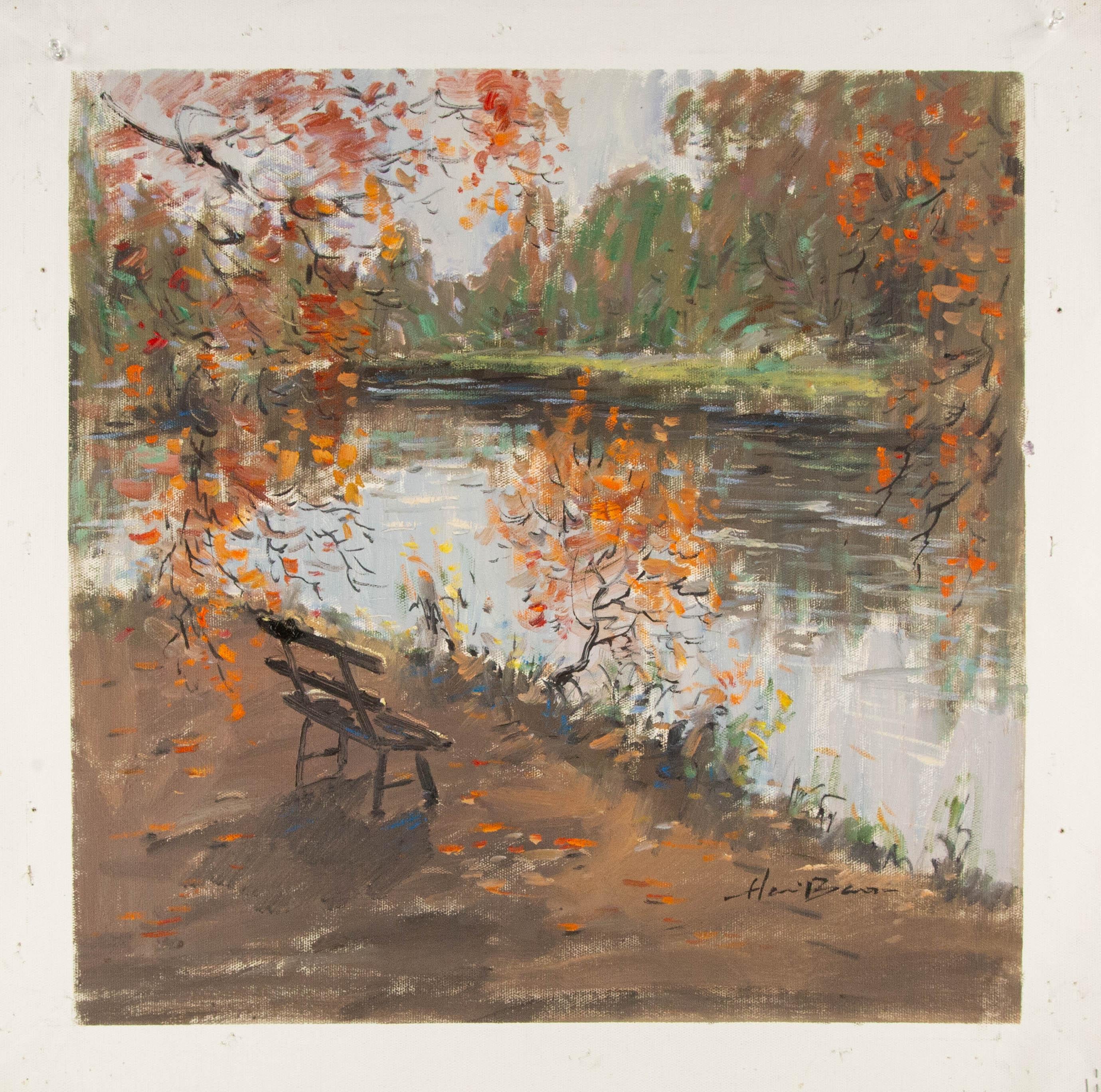 Haibao Chen Óleo sobre lienzo original contemporáneo 