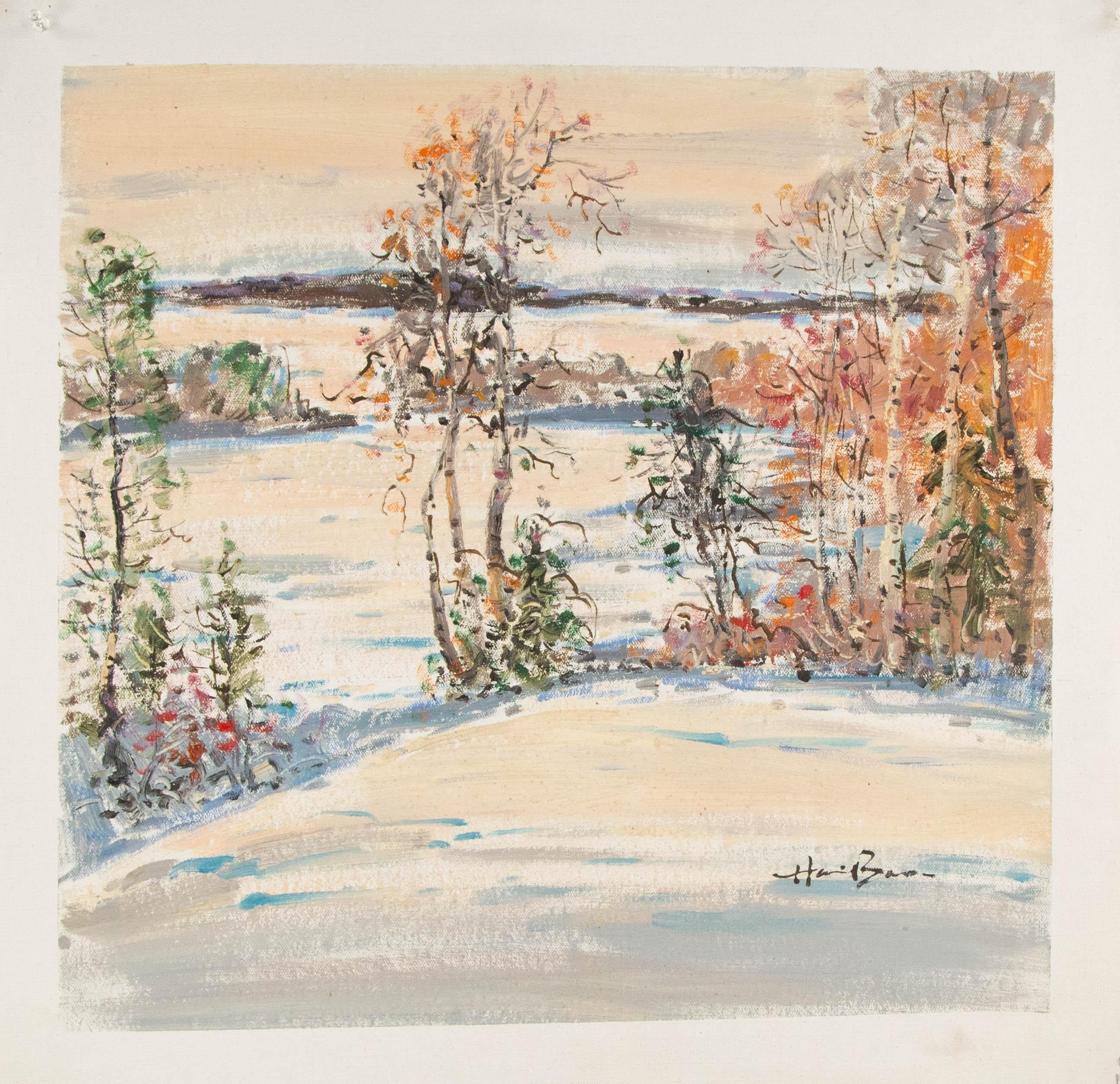 Haibao Chen Óleo sobre lienzo original contemporáneo 