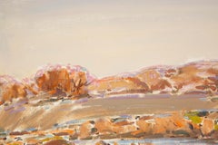 Huile sur toile impressionniste originale « Autumn Field » de Haibao Chen