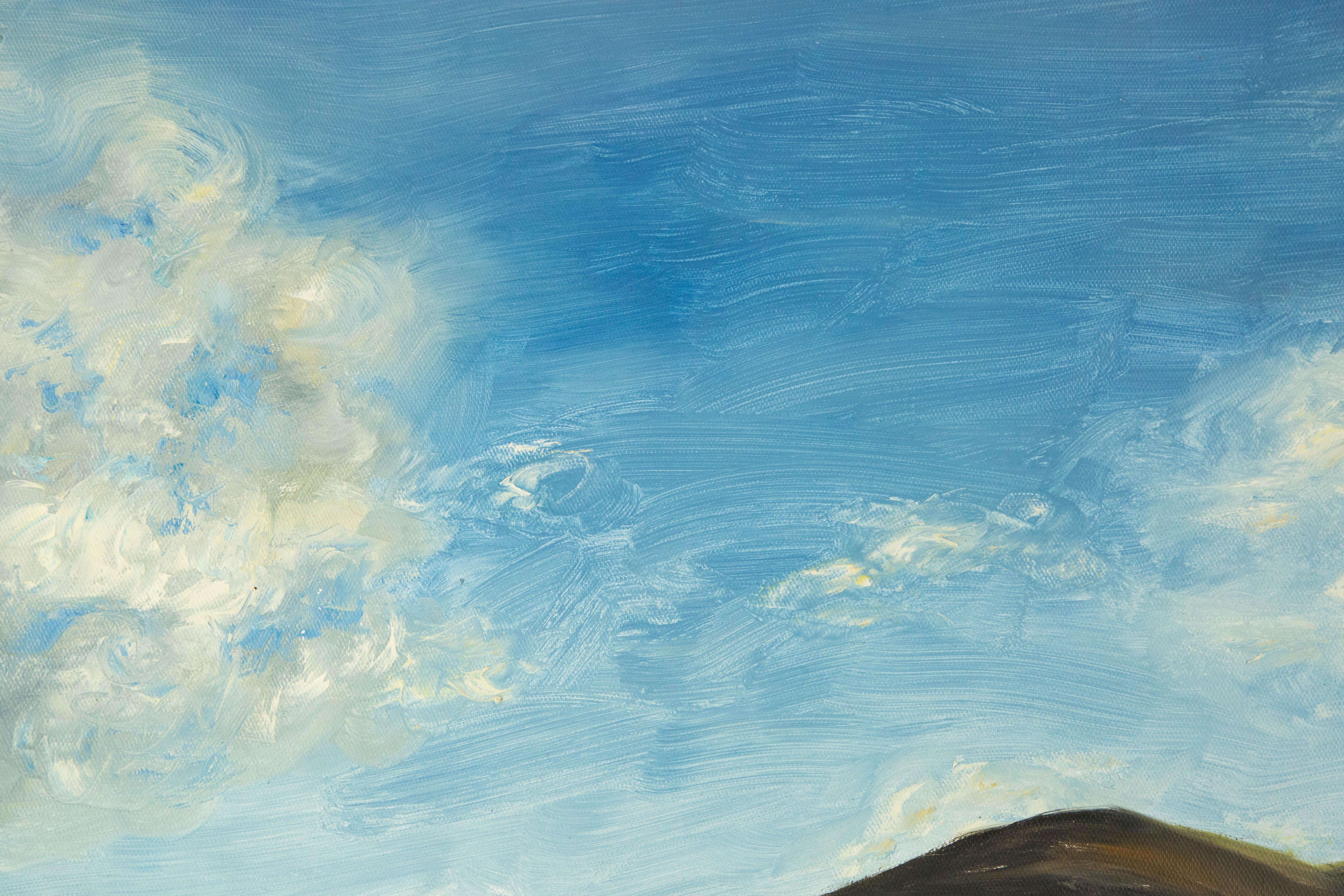HaiBo Cao Landscape Original Oil On Canvas 