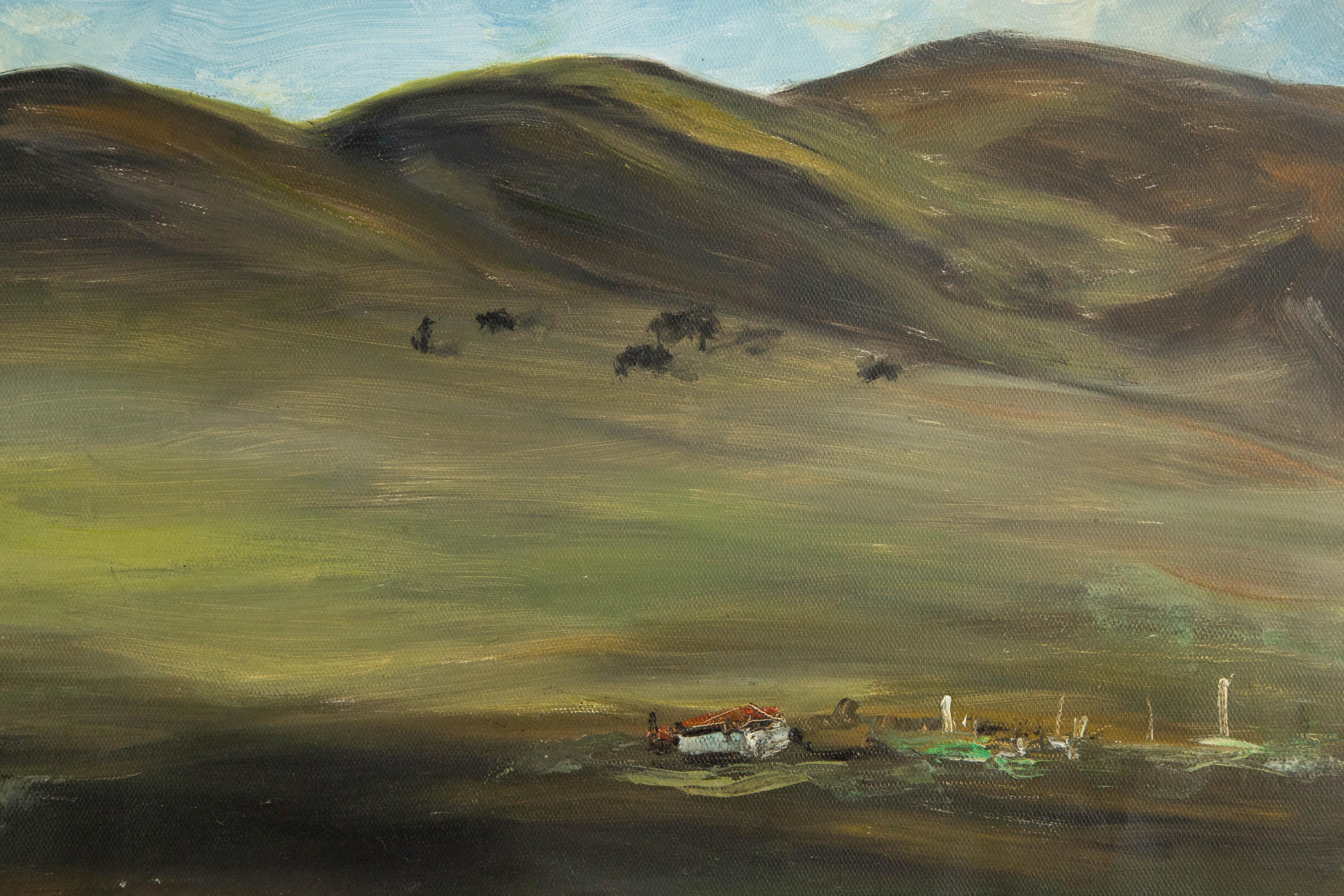 HaiBo Cao Landscape Original Oil On Canvas 