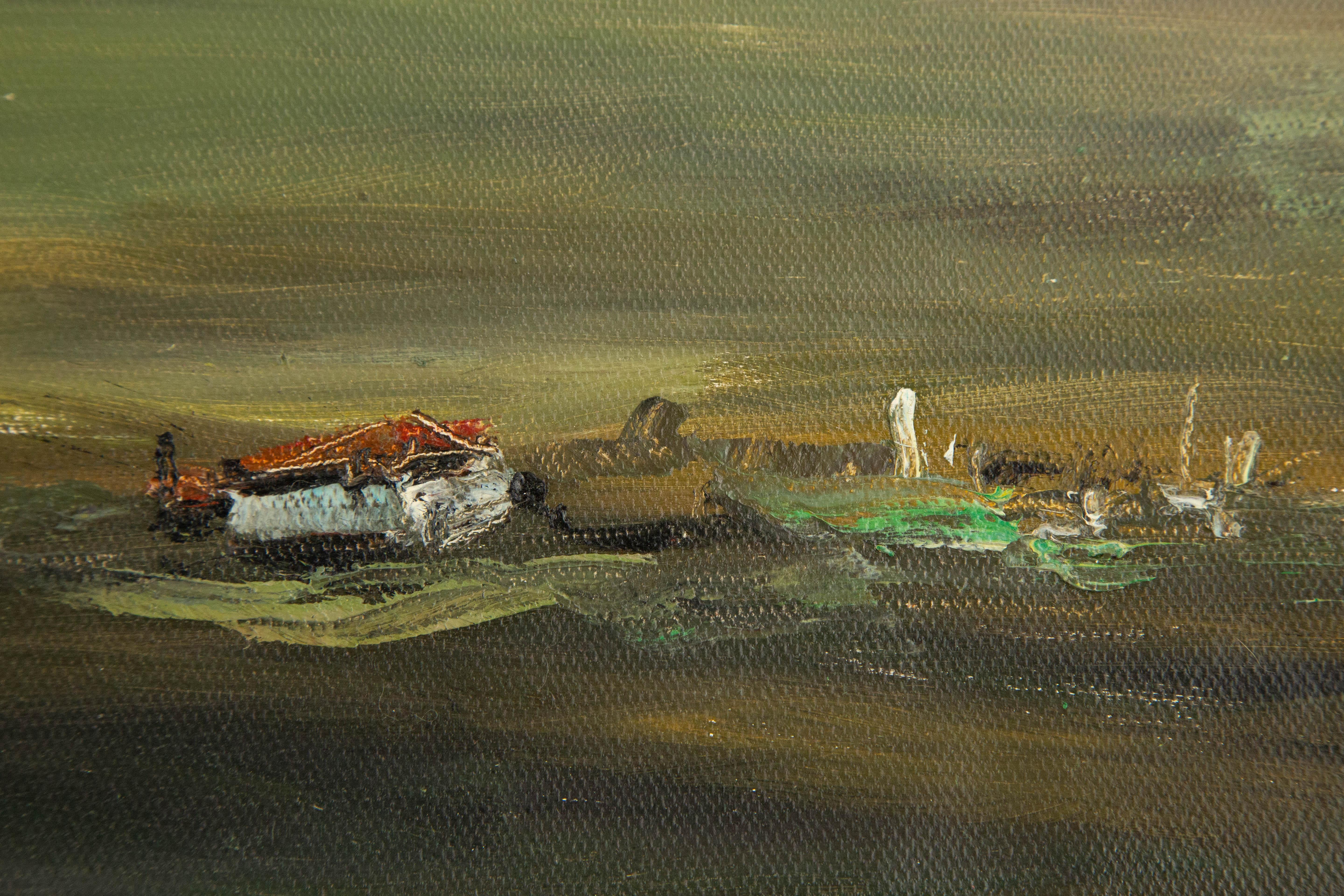 HaiBo Cao Landscape Original Oil On Canvas 