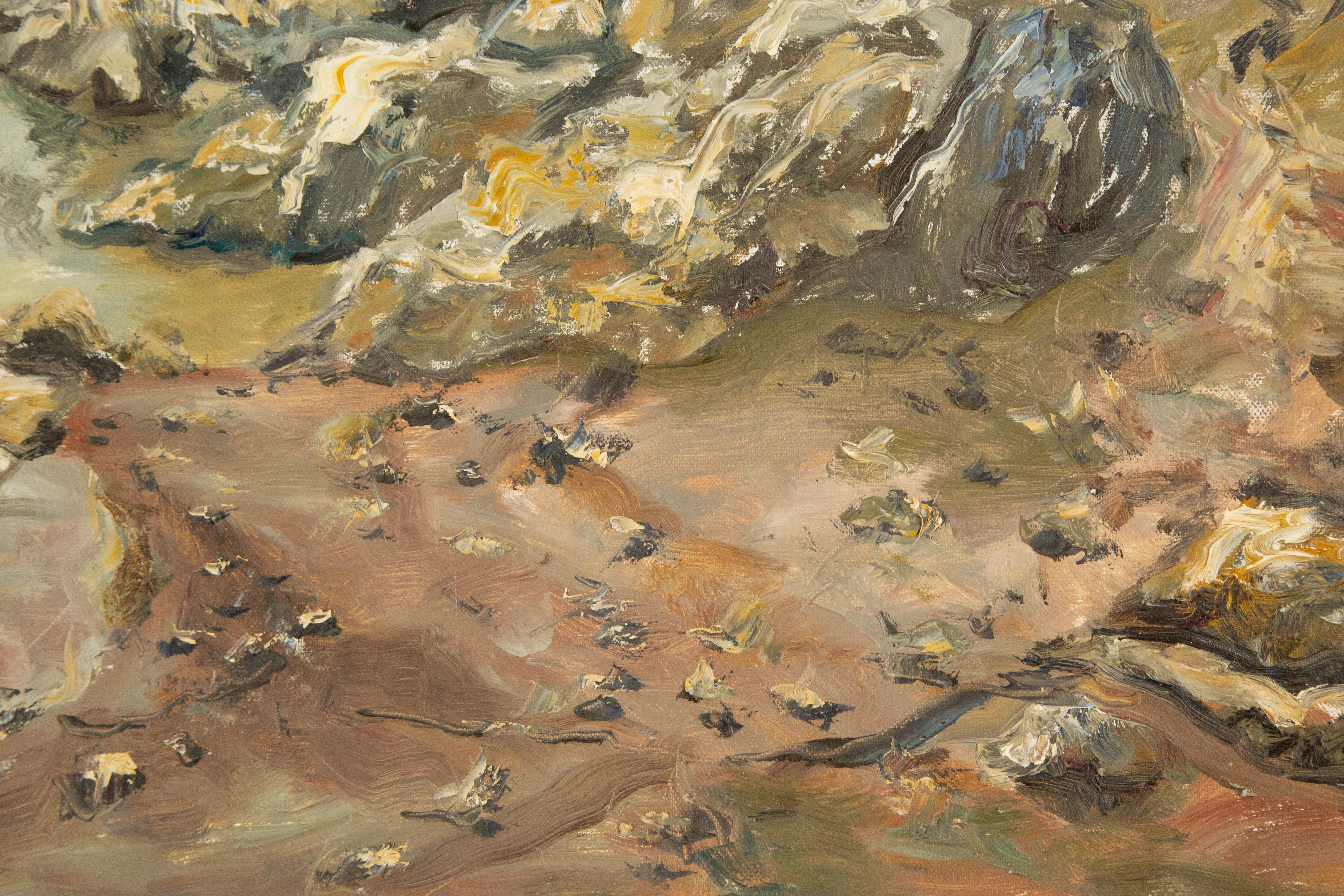 HaiBo Cao  Original Ölgemälde auf Leinwand „ Küstenansicht“ im Angebot 4