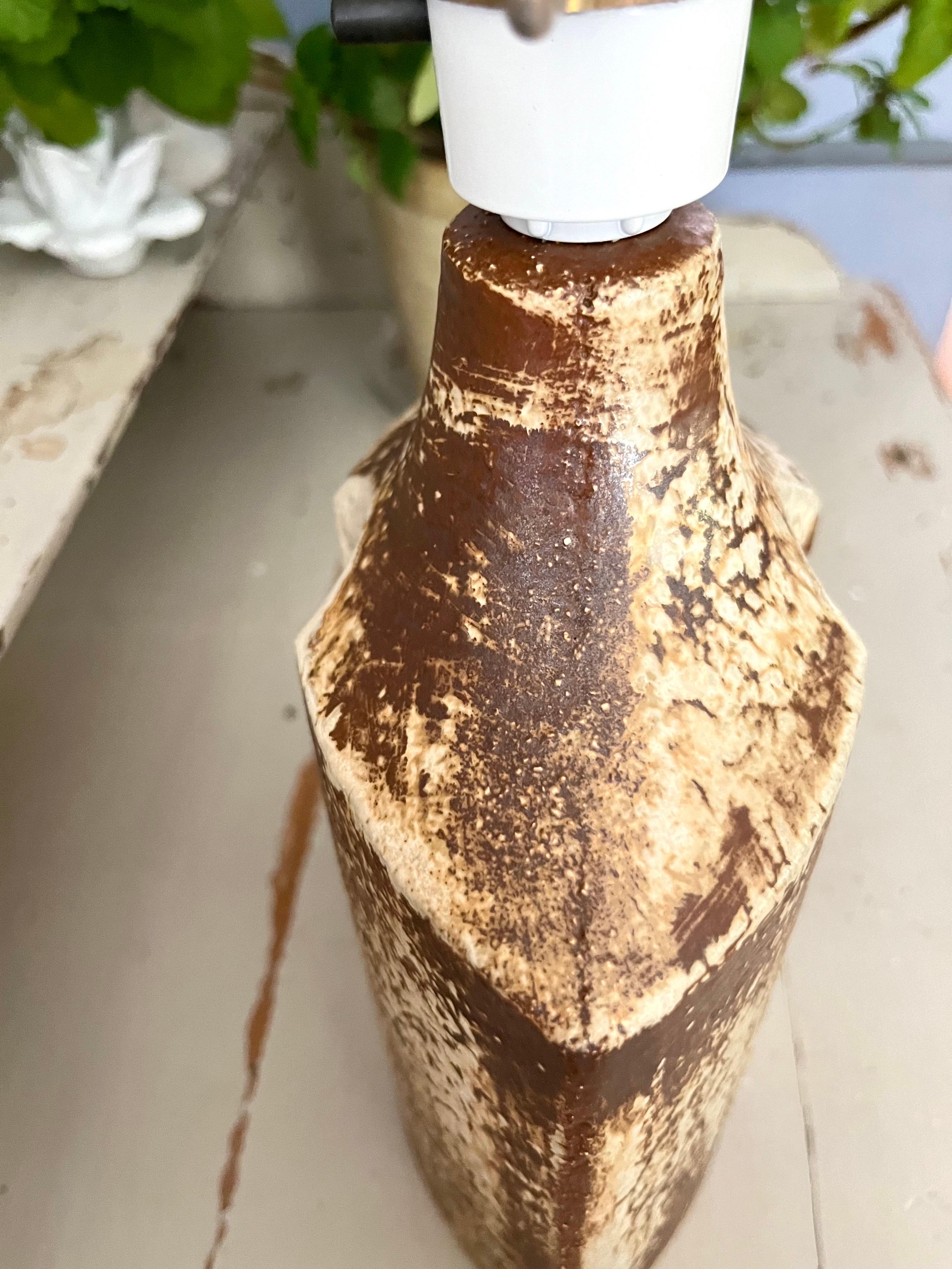 Lampe de table sculpturale en grès Haico Nitzsche pour Danish Søholm, 1970 en vente 4