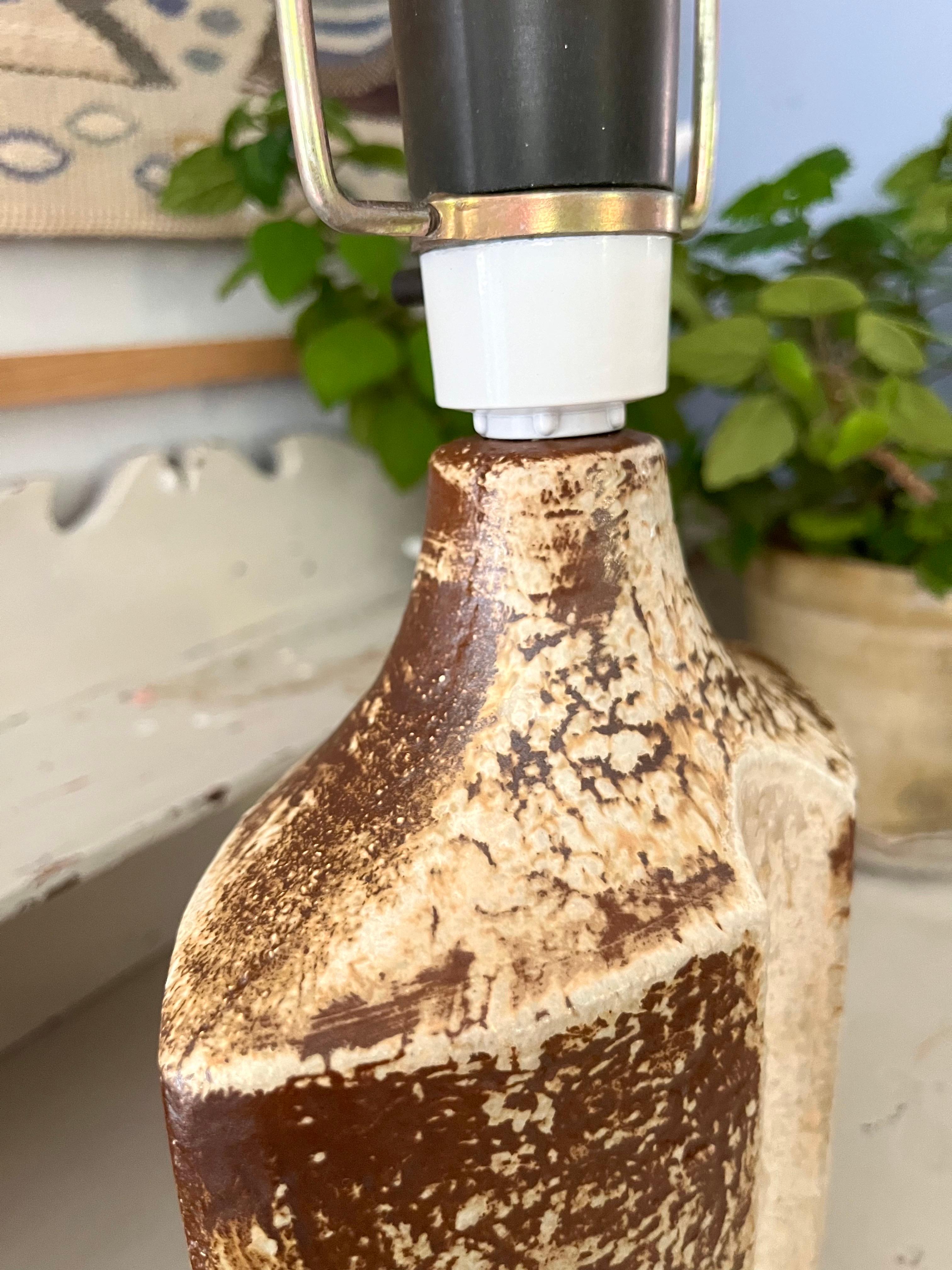 Lampe de table sculpturale en grès Haico Nitzsche pour Danish Søholm, 1970 en vente 5