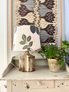 Lampada da tavolo scultorea in gres di Haico Nitzsche per Danish Søholm, anni '70