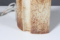 Haico Nitzsche for Danish Soholm Sculptural Brown Stoneware Lamp, 1970s