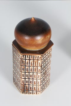 Haico Nitzsche paire de vases sculpturaux danois pour Soholm, années 1970