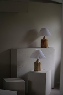 Haico Nitzsche, paire de lampes de table en céramique organique, Søholm, Danemark, 1970