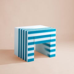 Haidar, table polyvalente contemporaine en résine et bois