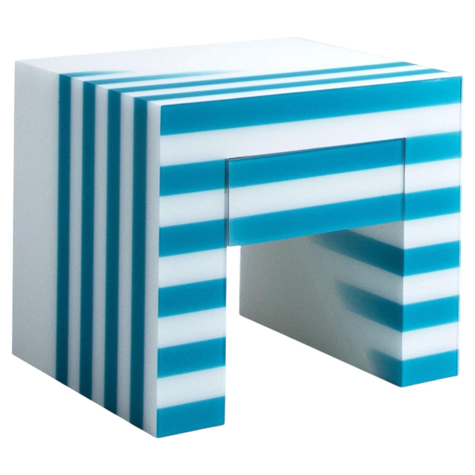 Haidar, Contemporary Resin and Wood Versatile Table For Sale