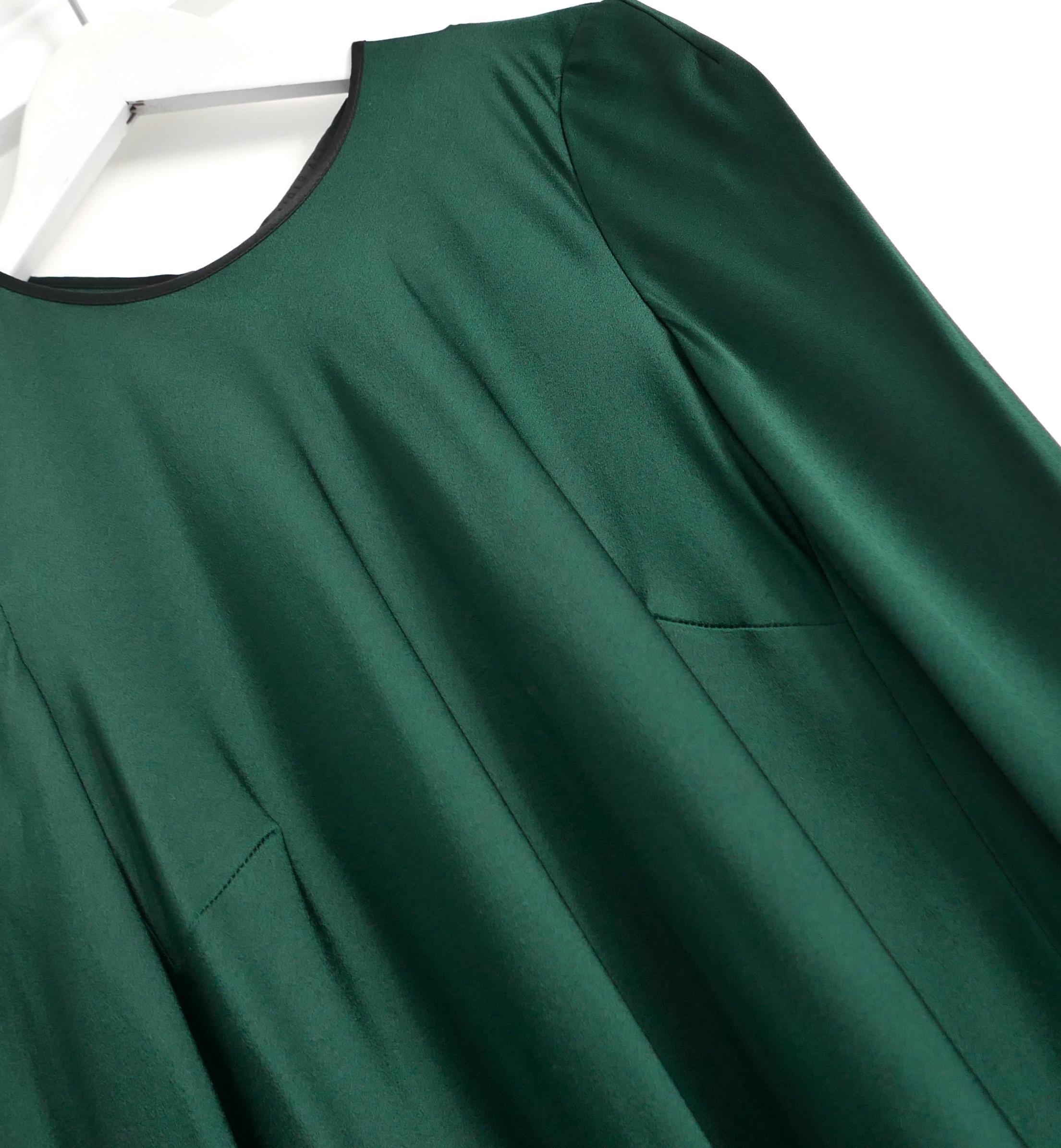 Haider Ackerman Vestido de satén verde Verde en venta
