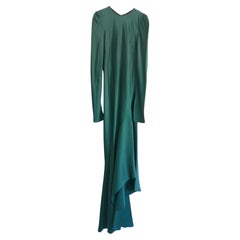 Abito in raso verde di Haider Ackerman