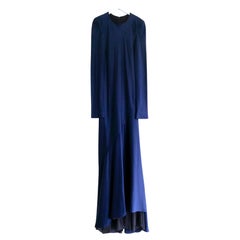  Haider Ackerman - Robe en satin marine