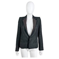 Haider Ackermann 2010's Carbon Tweed Black Jacket Haider Ackermann 2010's Carbon Tweed Black Jacket