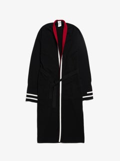 Haider Ackermann Schwarze längliche Strickjacke in Schwarz