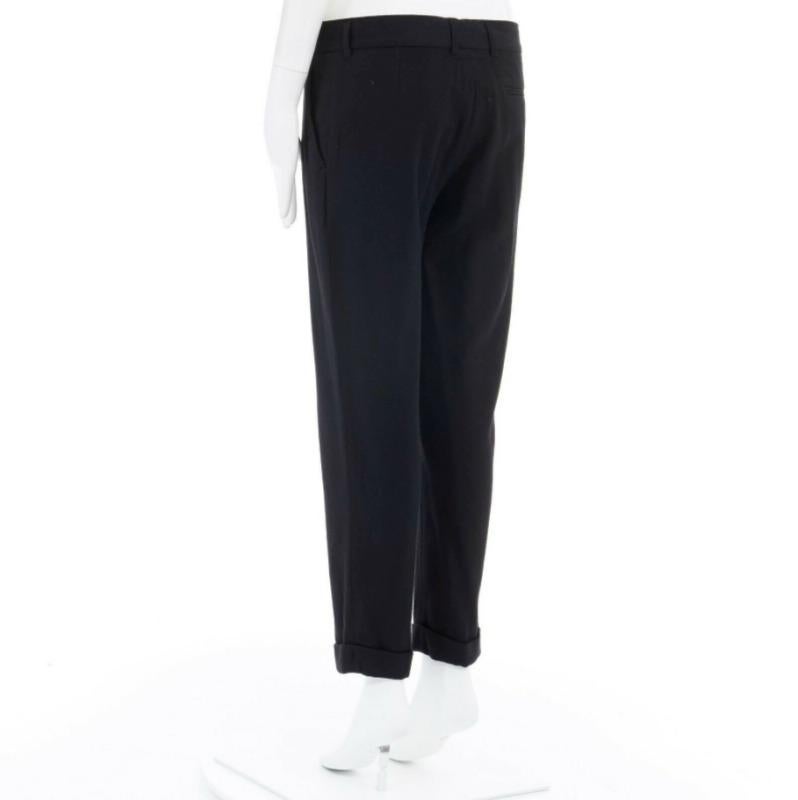 HAIDER ACKERMANN pantalones slim leg de lana polar negra FR36 32 en venta 1