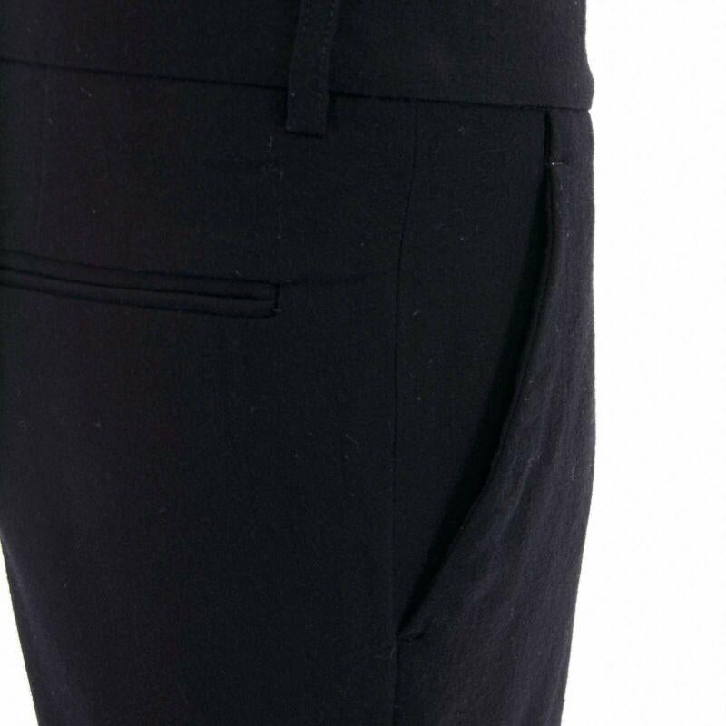 HAIDER ACKERMANN pantalones slim leg de lana polar negra FR36 32 en venta 3