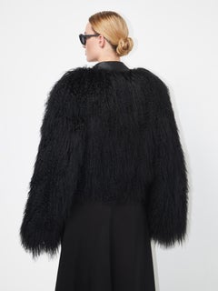 Haider Ackermann  Black Leather Collar Jacket
