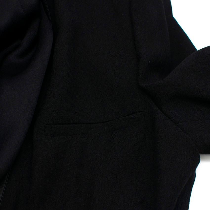 Haider Ackermann Black Long-sleeve Bicolor Jumpsuit S 38 In Excellent Condition In London, GB