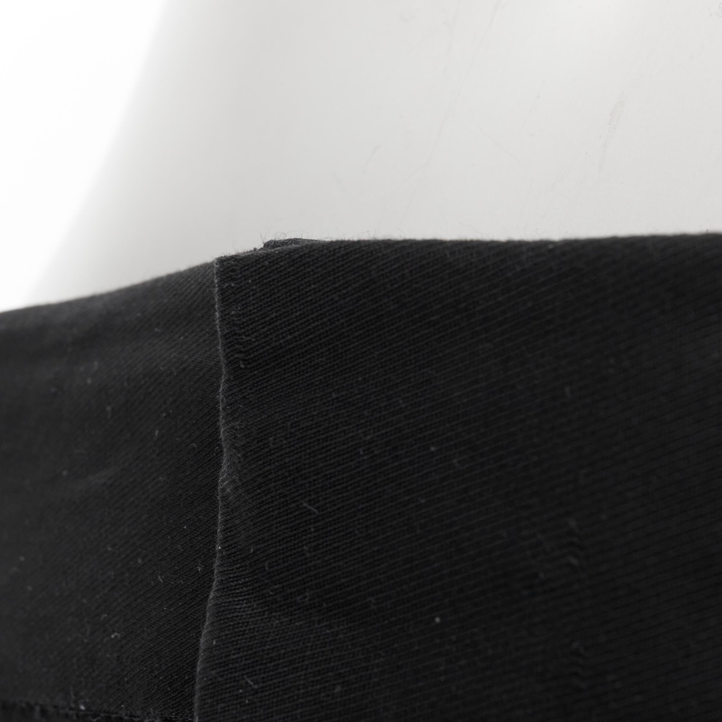 HAIDER ACKERMANN black rayon grosgrain stripe cropped trousers FR40 1