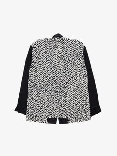 Haider Ackermann  Black White Silk Shirt