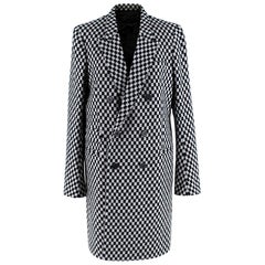 Haider Ackermann Checkerboard Double Breasted Coat FR38