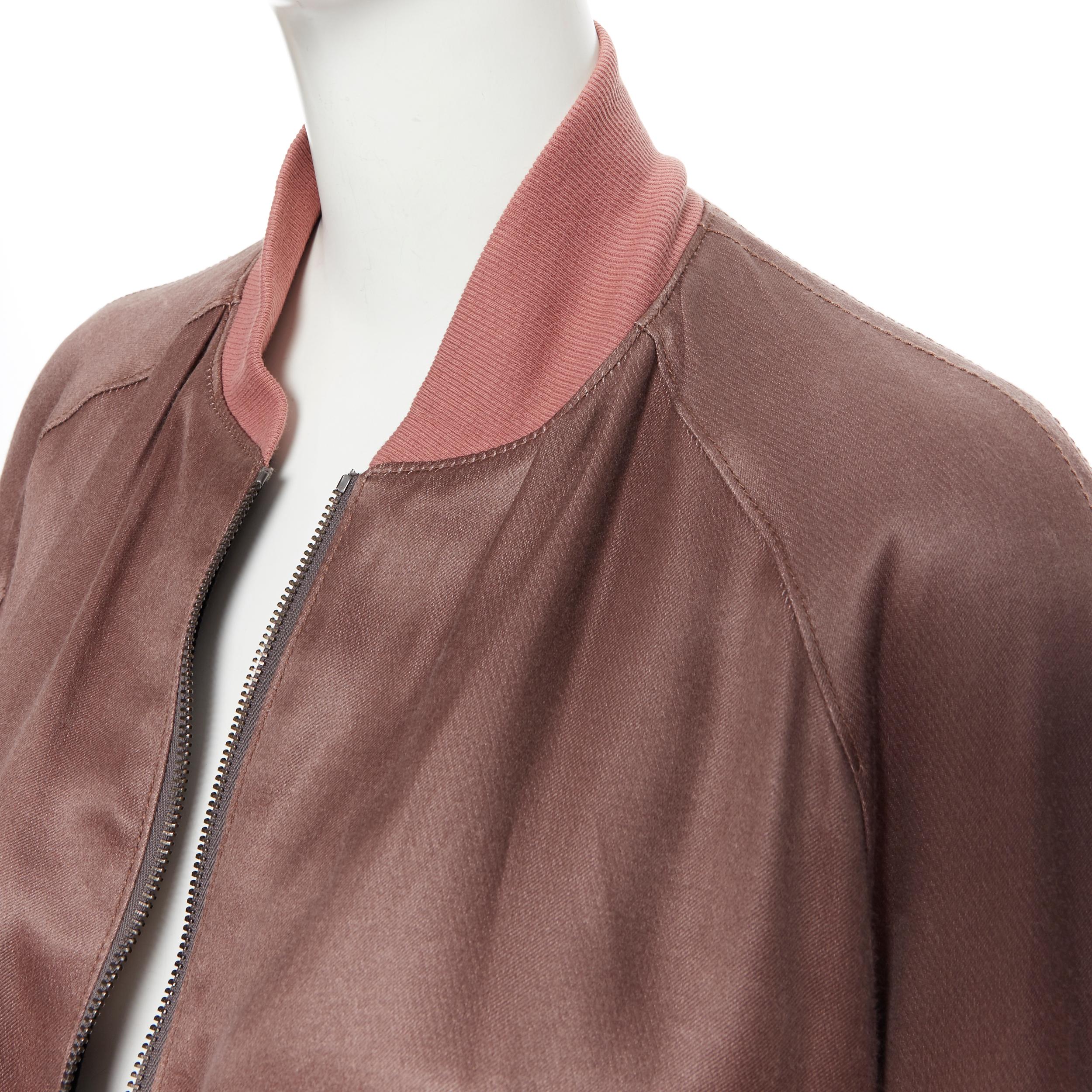HAIDER ACKERMANN dusty pink rayon silk blend zip up bomber jacket FR34 XS
Brand: Haider Ackermann
Designer: Haider Ackermann
Model Name / Style: Silk bomber
Material: Rayon silk
Color: Pink
Pattern: Solid
Closure: Zip
Extra Detail: Long sleeve.
Made
