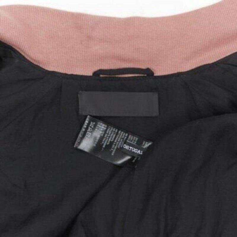 HAIDER ACKERMANN dusty pink rayon silk blend zip up bomber jacket FR34 XS 5